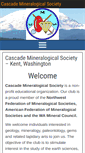 Mobile Screenshot of cascademineralogicalsociety.org